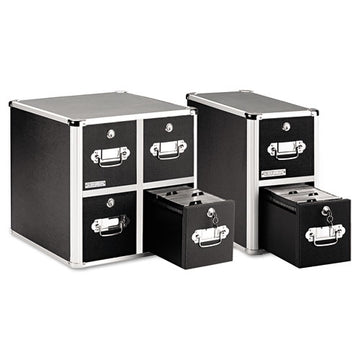 Vaultz® 2-drawer Cd File Cabinet, Holds 330 Folders Or 120 Slim-60 Standard Cases, Black freeshipping - TVN Wholesale